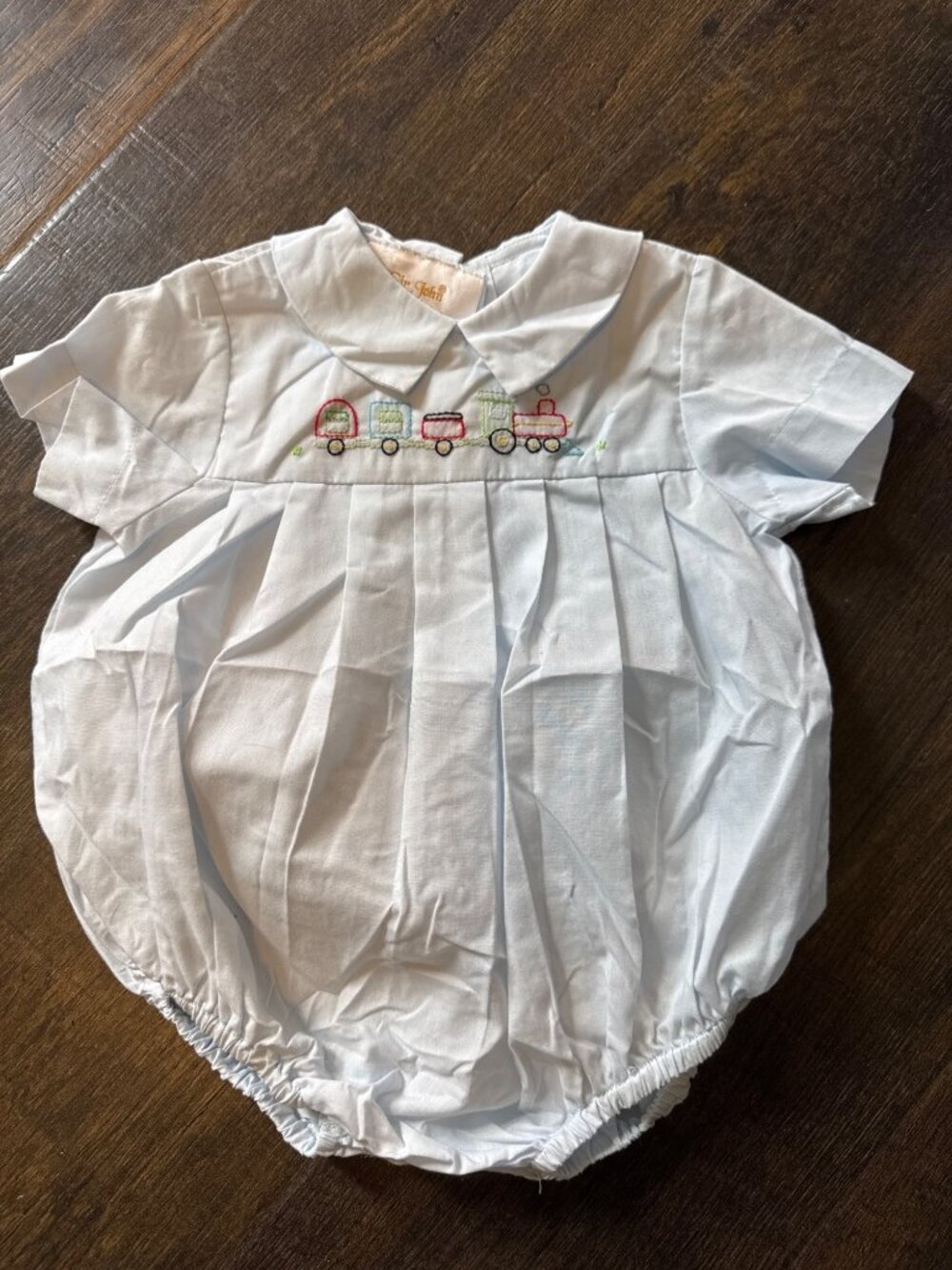 Sir John by Rosalina Baby Blue Romper 3 Mo. NWOT